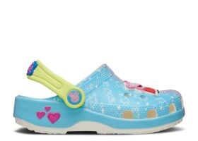 Peppa Pig x Classic Clog Kleinkind «Blue Pink Gradient»