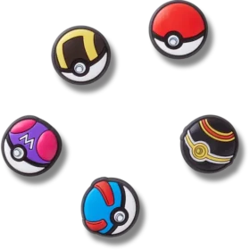Poke Ball 5er-Pack Jibbitz-Anstecker