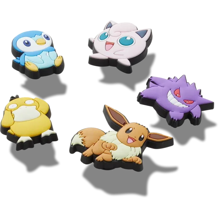 Pokémon-Mischpackung mit 5 Jibbitz-Ansteckern Pokémon-Mischpackung mit 5 Jibbitz-Ansteckern