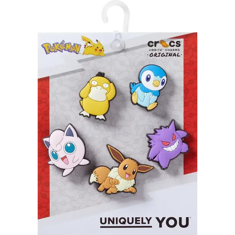 Pokémon-Mischpackung mit 5 Jibbitz-Ansteckern Pokémon-Mischpackung mit 5 Jibbitz-Ansteckern