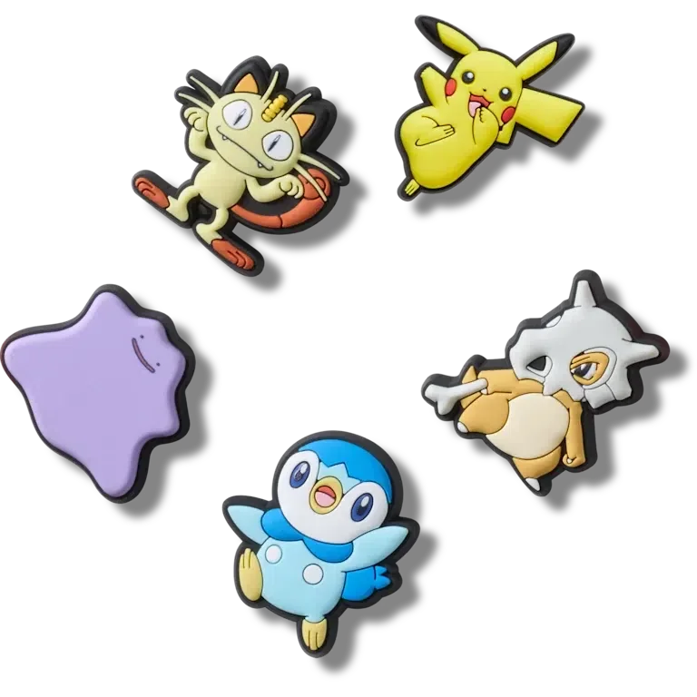 Pokémon-Mischung, 5er-Pack Jibbitz-Anstecker Pokémon-Mischung, 5er-Pack Jibbitz-Anstecker
