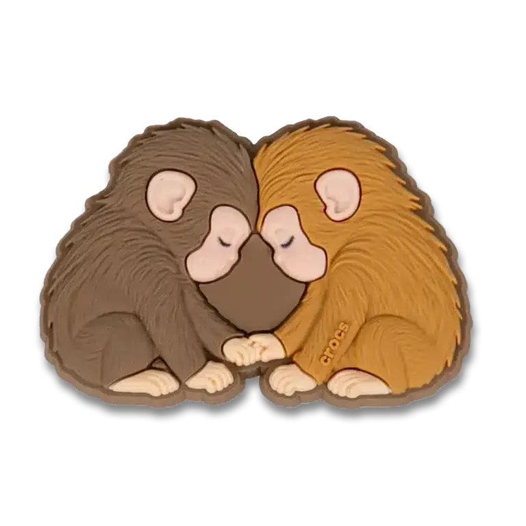 «Punch the Monkey and His Bestie» Jibbitz-Schuhanhänger «Punch the Monkey and His Bestie» Jibbitz-Schuhanhänger