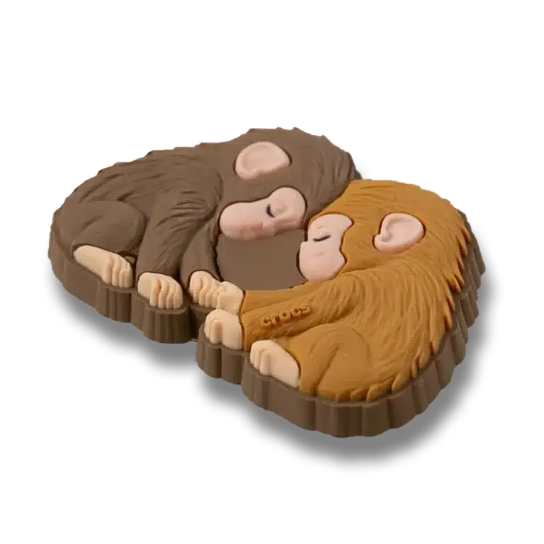 «Punch the Monkey and His Bestie» Jibbitz-Schuhanhänger «Punch the Monkey and His Bestie» Jibbitz-Schuhanhänger