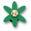 Retro-grüne Spinner-Blume Jibbitz™-Anstecker