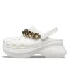 Retro-Ketten-Sandalen in Weissgold «White Gold»