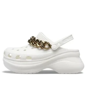 Retro-Ketten-Sandalen in Weissgold «White Gold»