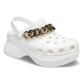 Retro-Ketten-Sandalen in Weissgold «White Gold»