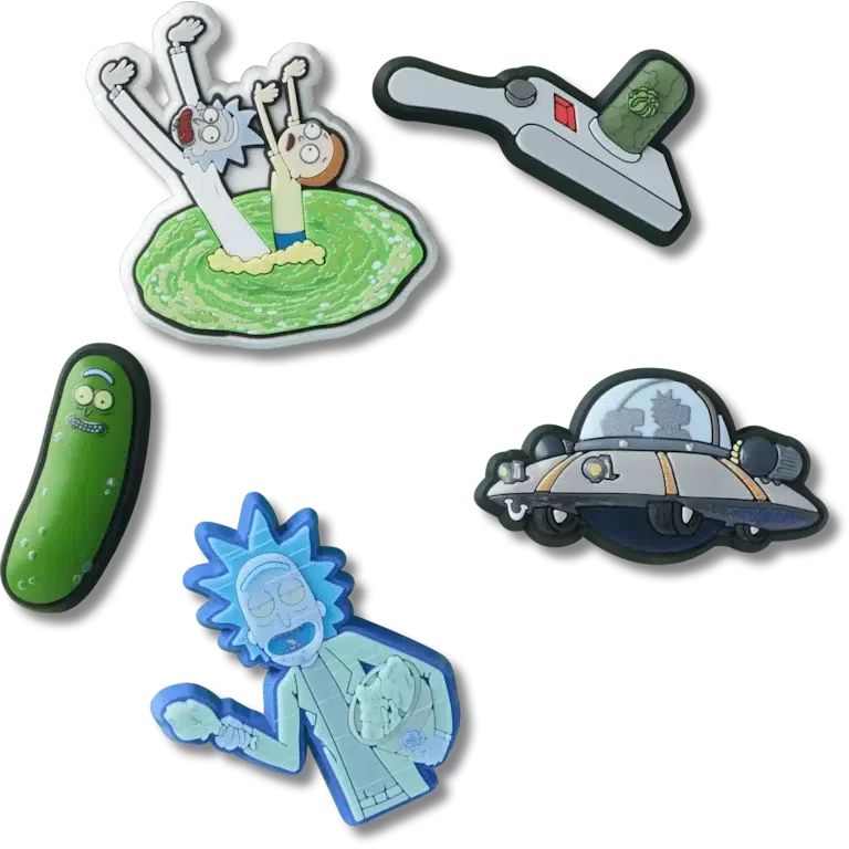 Rick and Morty 5er-Pack Jibbitz-Anstecker Rick and Morty 5er-Pack Jibbitz-Anstecker