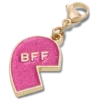 Rosa Glitter-BFF-Anhänger, linker Jibbitz-Schuhanhänger Rosa Glitter-BFF-Anhänger, linker Jibbitz-Schuhanhänger