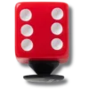 Rote Würfel-Jibbitz™-Anstecker