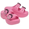Saturday Plateau-Sandale mit getauchter Schnalle «Pink Lemonade»