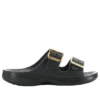Saturday Sandale mit Metall-Schnalle «Black»