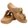 Saturday-Sandale mit Metall-Schnalle «Sepia»