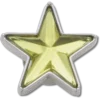 Silberne und grüne Smt-Gem-Star-Jibbitz-Anstecker Silberne und grüne Smt-Gem-Star-Jibbitz-Anstecker