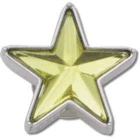 Silberne und grüne Smt-Gem-Star-Jibbitz-Anstecker