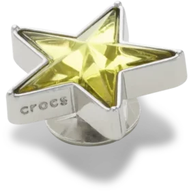 Silberne und grüne Smt-Gem-Star-Jibbitz-Anstecker