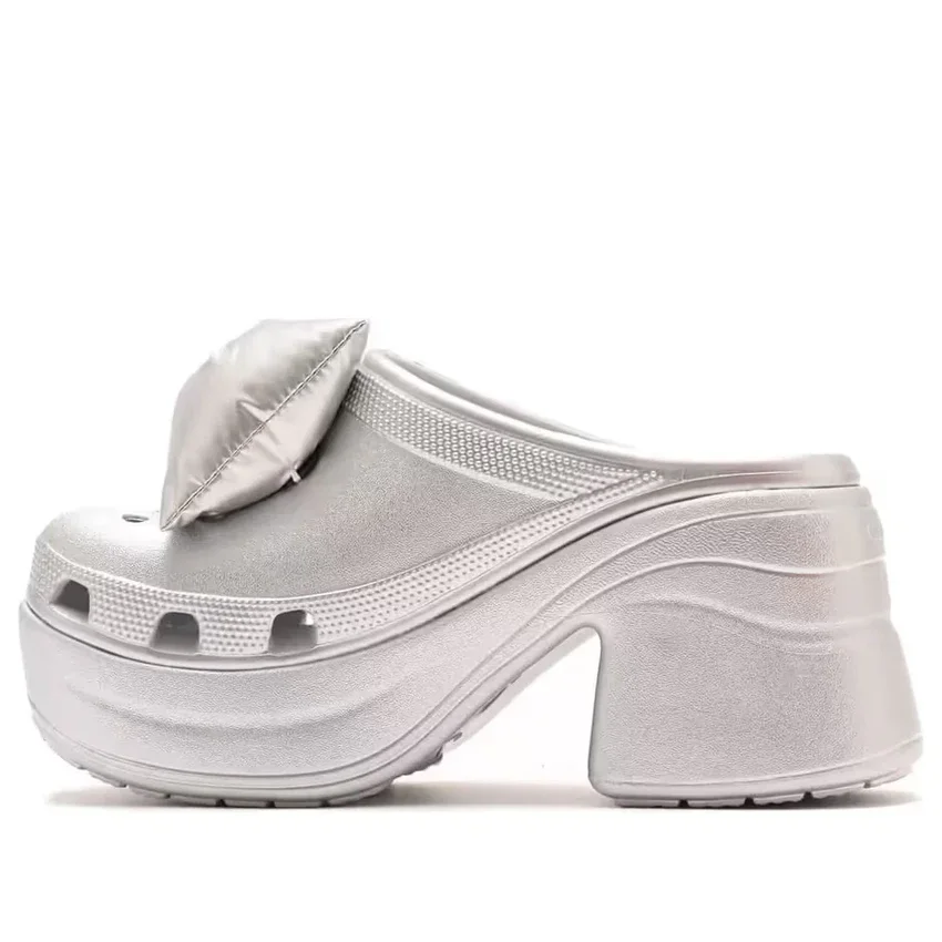 Siren Metallic Bow Clogs «Silver» Siren Metallic Bow Clogs «Silver»