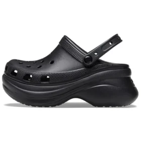 Small Whale Retro Crocs Sandalen mit dicker Sohle, schwarz