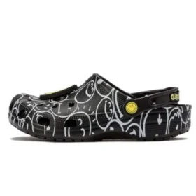 Smiley World Classic Clogs «Schwarz-Weiss-Gelb»
