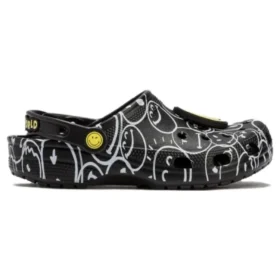 Smiley World Classic Clogs «Schwarz-Weiss-Gelb»