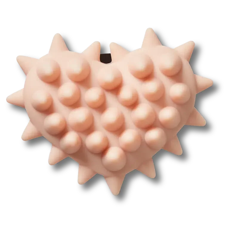 Spike hellrosa Herz-Jibbitz™-Anstecker Spike hellrosa Herz-Jibbitz™-Anstecker