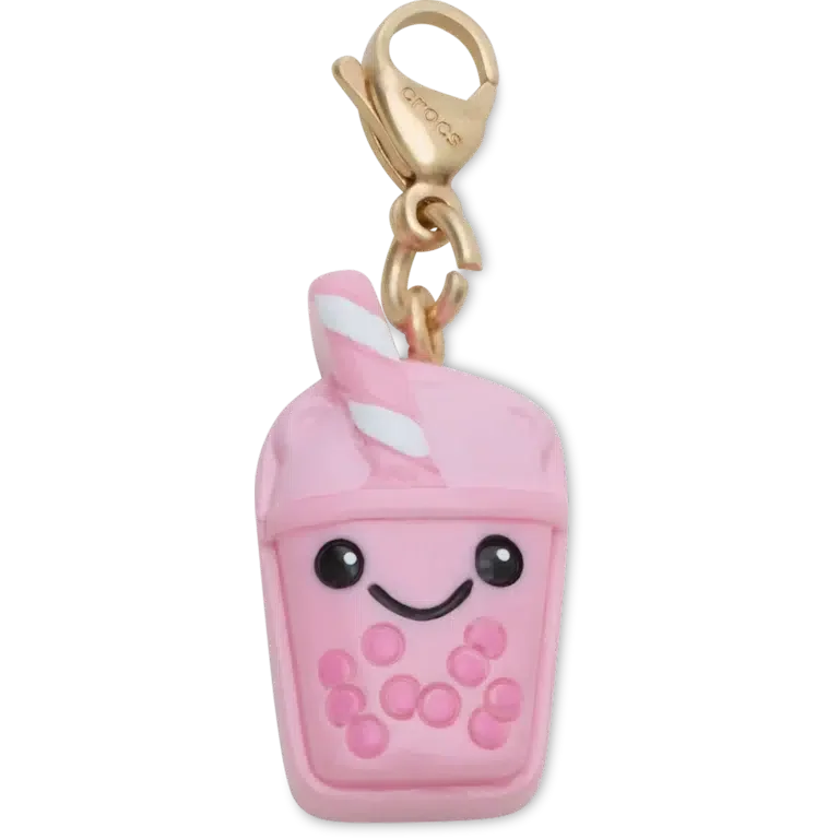 Süsser rosa Boba-Anhänger – Jibbitz-Schuhanhänger Süsser rosa Boba-Anhänger – Jibbitz-Schuhanhänger