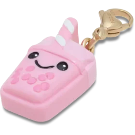 Süsser rosa Boba-Anhänger – Jibbitz-Schuhanhänger