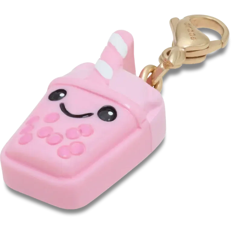 Süsser rosa Boba-Anhänger – Jibbitz-Schuhanhänger Süsser rosa Boba-Anhänger – Jibbitz-Schuhanhänger
