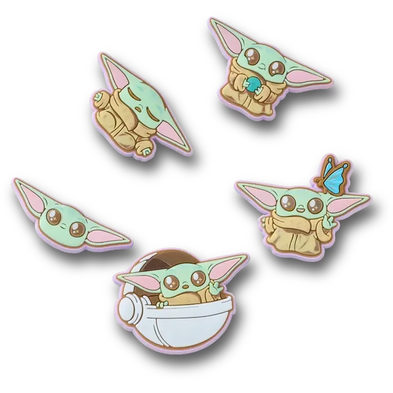Star Wars Grogu 5er-Pack Jibbitz-Anstecker Star Wars Grogu 5er-Pack Jibbitz-Anstecker