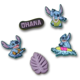 Stitch Tropical 5er-Pack Jibbitz-Anstecker