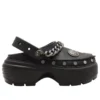 Stomp Clog mit Verzierungen «Black»