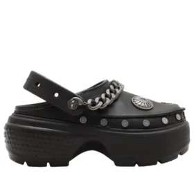 Stomp Clog mit Verzierungen «Black»
