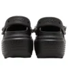 Stomp Clog mit Verzierungen «Black»