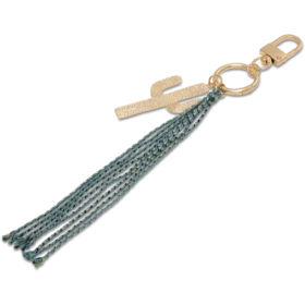 Taschenanhänger mit Kaktus-Quaste Taschenanhänger mit Kaktus-Quaste