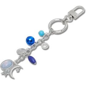 Taschenanhänger mit Mond und Sternen