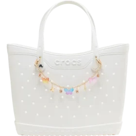 Taschenanhänger mit Schmetterling und langer Kette