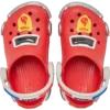 Toddler Classic Iam Feuerwehrauto-Clogs mit Riemen am Fersenbereich