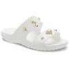 Weiche Sohle, bequeme Outdoor-Hausschuhe mit flachem Absatz, weiss