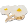 Weisse Jibbitz-Anstecker mit Blumenmotiv Weisse Jibbitz-Anstecker mit Blumenmotiv